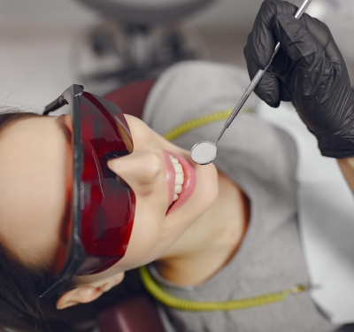 A patient after receiving dental bonding at staley dental arts in kansas city