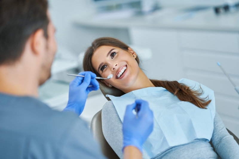 Patient receiving same day dental care at Staley Dental Arts.