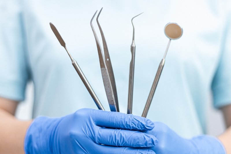 Dental tools used for same day walk in care at Staley Dental Arts.